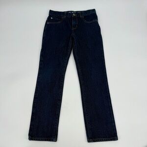 The Children's Place Jeans Boys 8 Dark Blue Skinny Cotton Denim Adjustable Waist